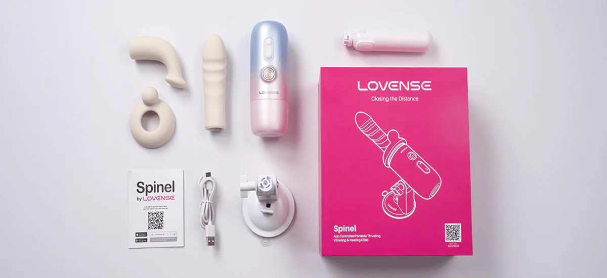 Lovense Spinel Thrusting and Heating Massage Dildo Vibe