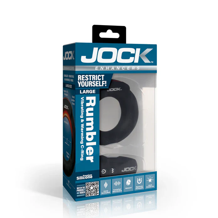 Jock Vibrating and Warming Cock Ring - 2 inch