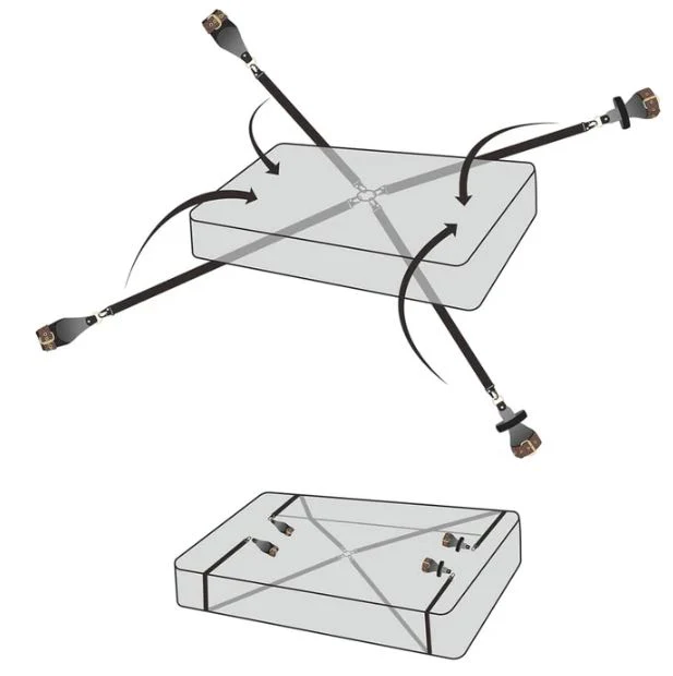 Rebellion Reign Mattress Restraint in Vegan Leather by LoveToy