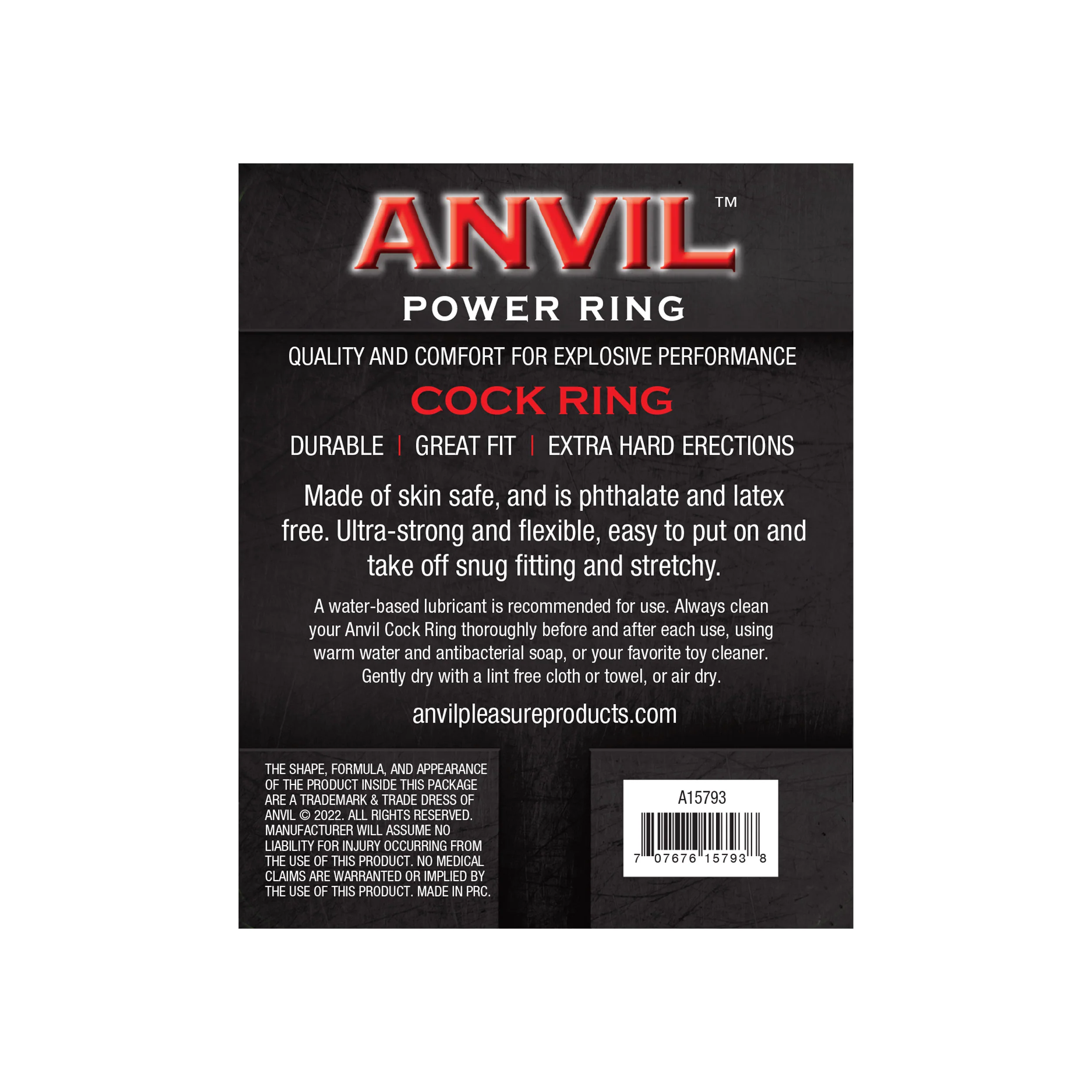 Anvil Black Power Ring