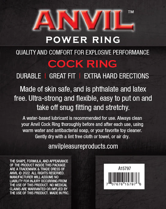 Anvil GND Green/Black Power Ring