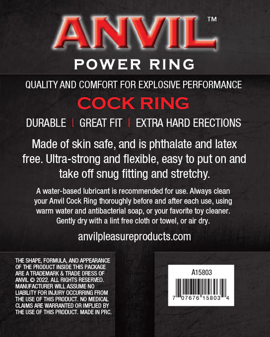 Anvil Yellow/Black Power Ring