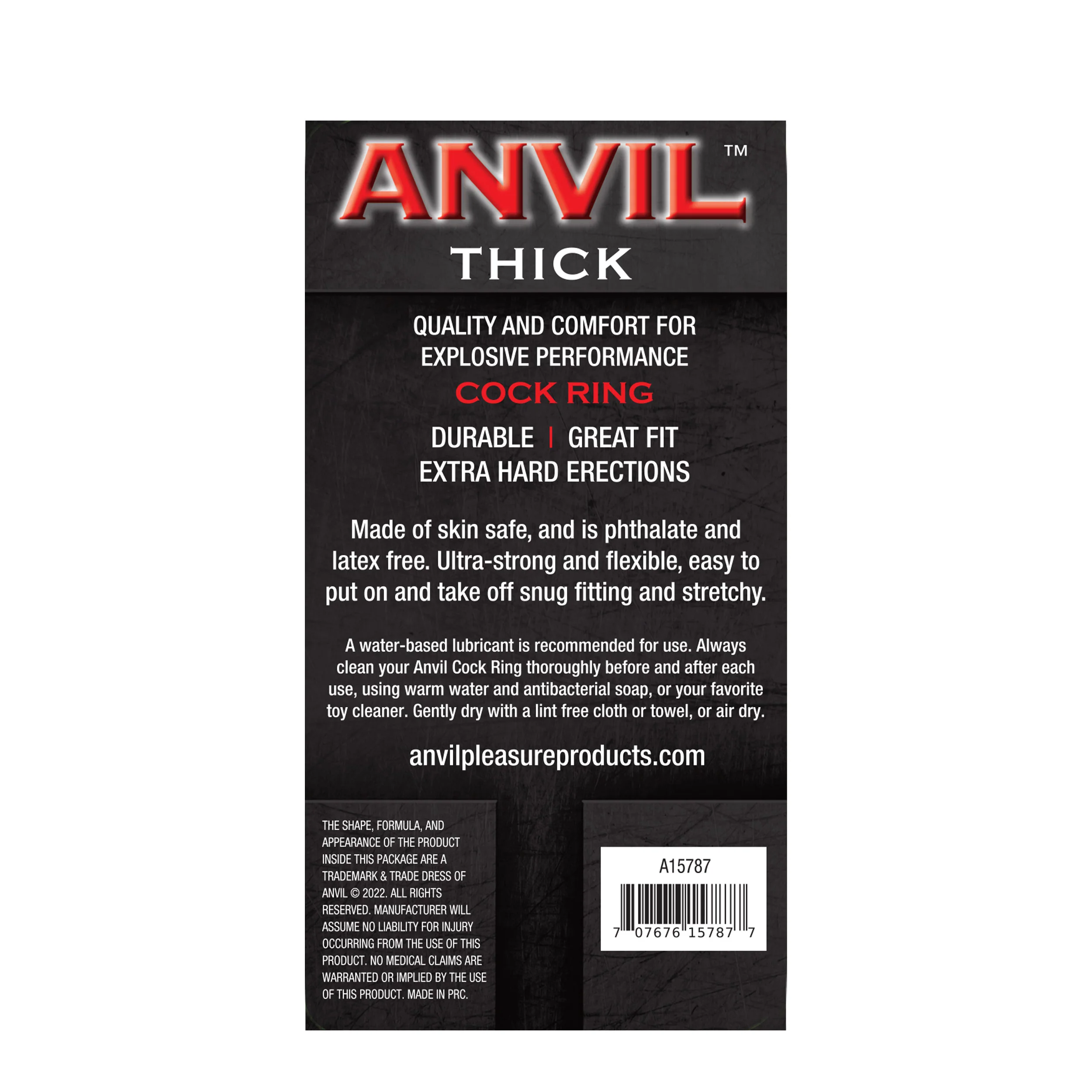 Anvil White Thick Cock Ring