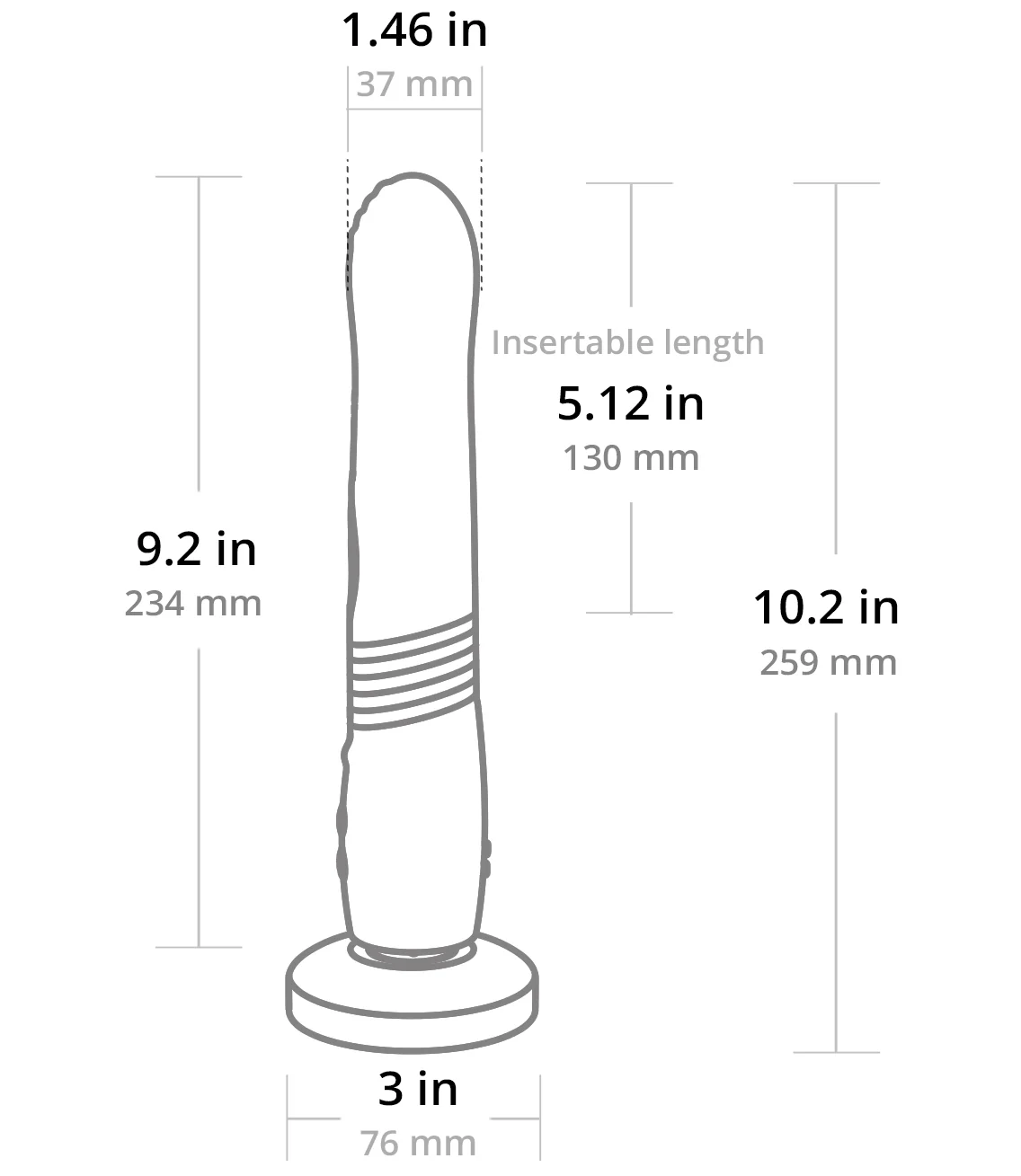 Lovense Gravity Thrusting And Vibrating Dildo