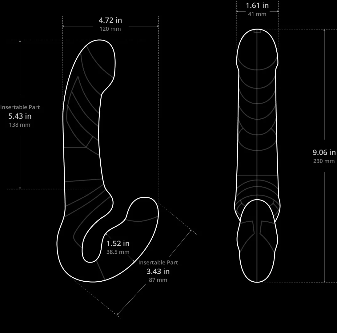 THE LOVENSE LAPIS APP CONTROLLED STRAPLESS STRAP ON