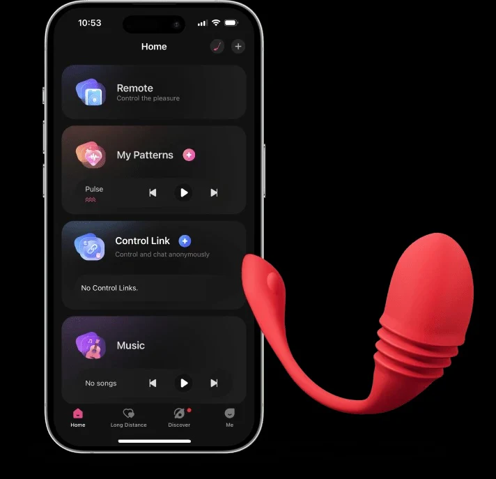 Lovense Vulse App-Controlled Hands-Free Thrusting Egg Vibrator