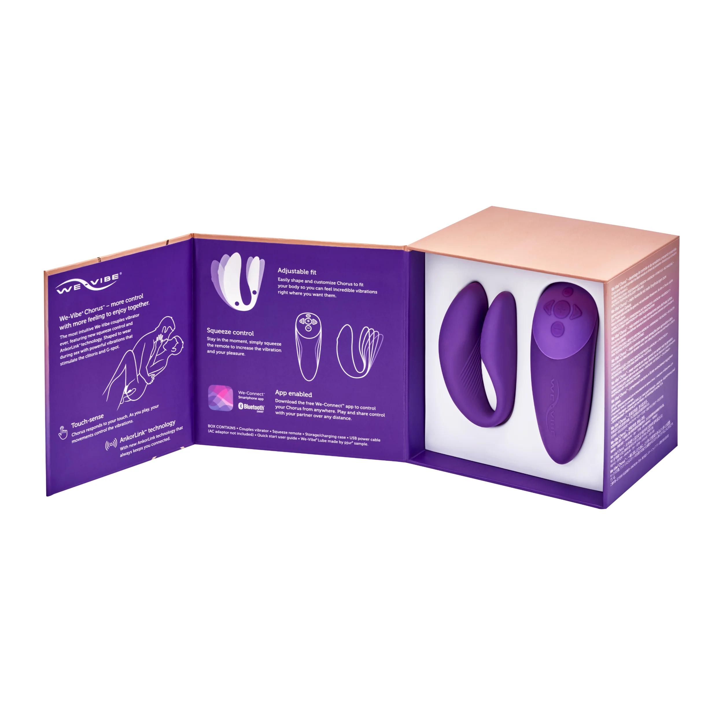 Chorus By We-Vibe Couples Vibrator in Purple