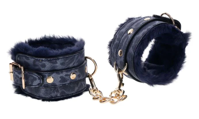 1204-cougar-faux-leather-faux-fur-handcuffs-2.webp Cougar Faux Leather & Faux Fur Handcuffs