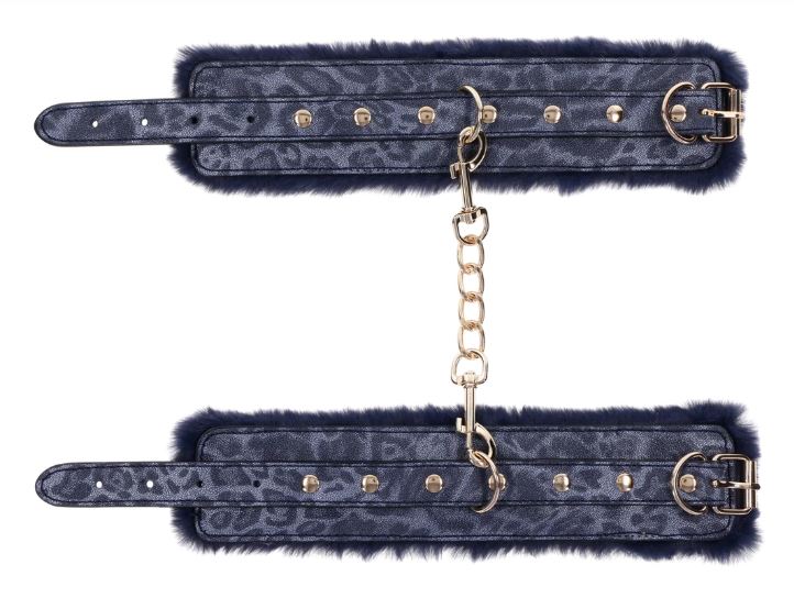 1204-cougar-faux-leather-faux-fur-handcuffs-3.jpg Cougar Faux Leather & Faux Fur Handcuffs