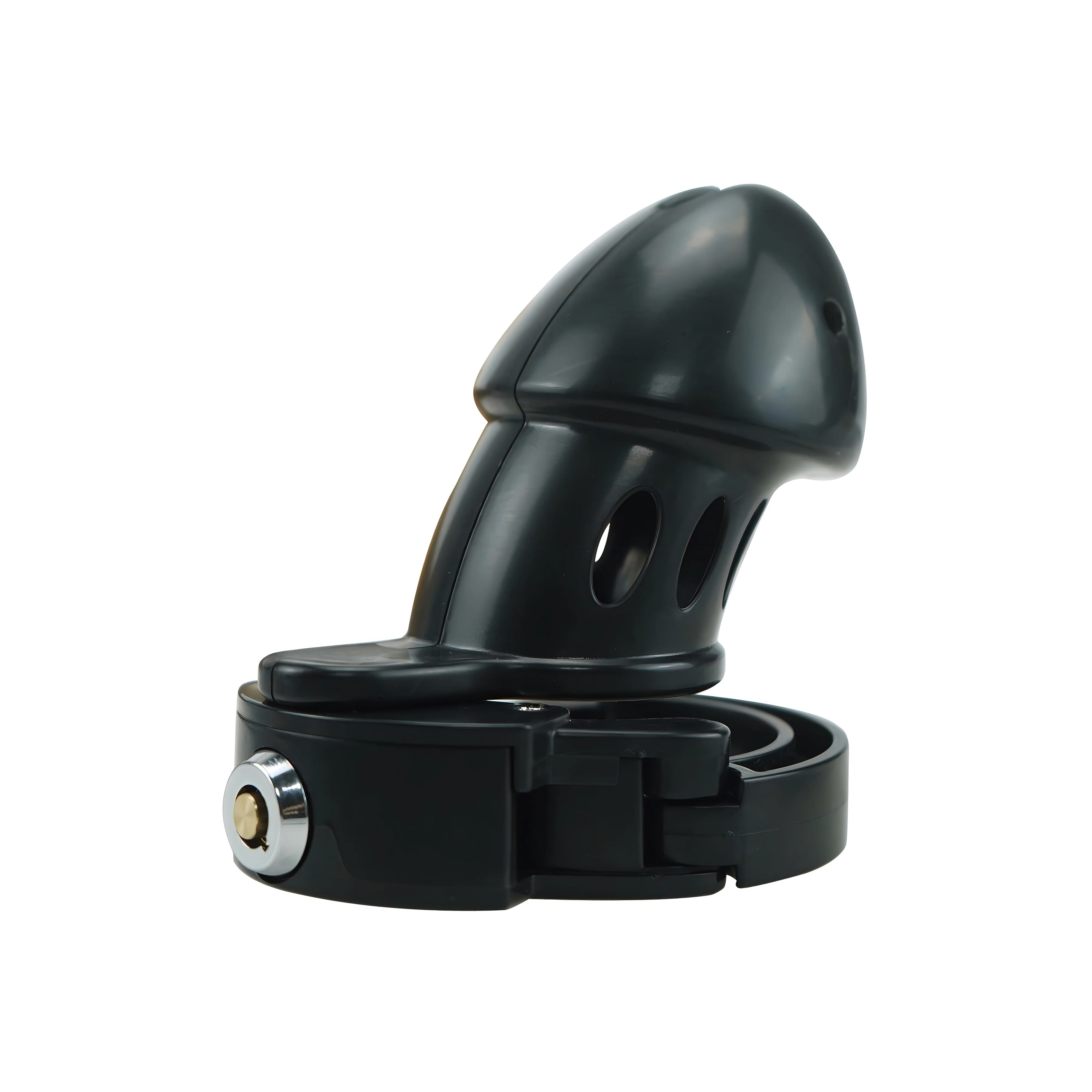 Red ABS Plastic Adjustable Ring Cock Cage Chastity Cage by Metal Pleasure Play