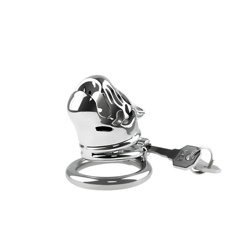 Lioness 2.1" Male Chastity Cage Cock Cage by Metal Pleasure Play