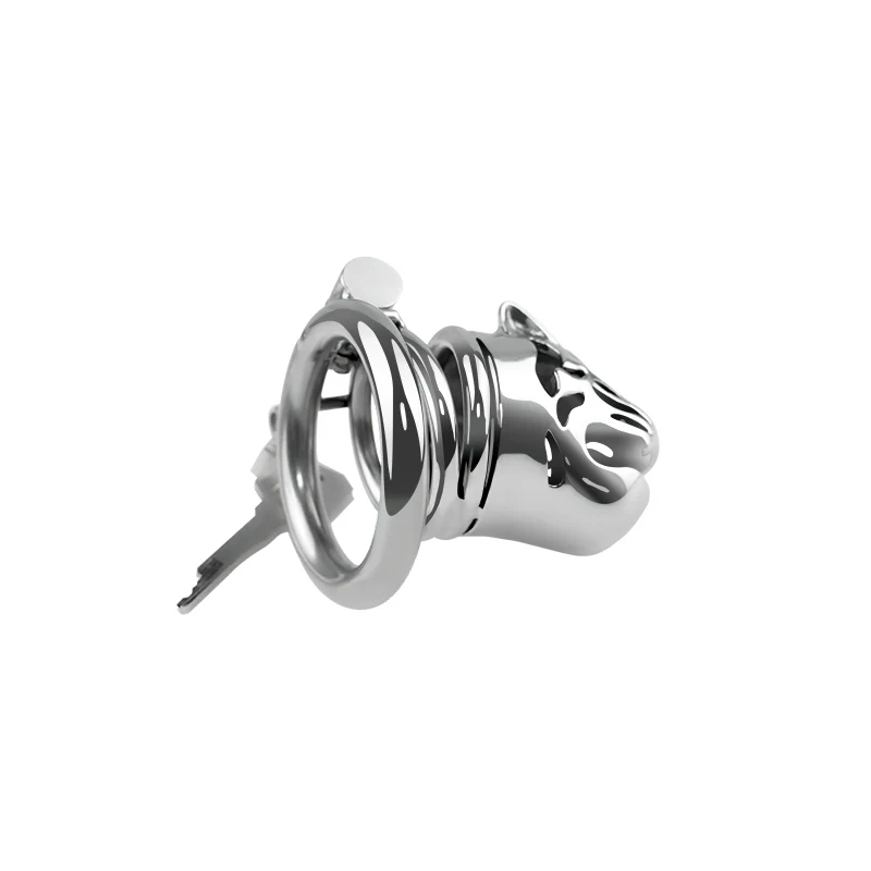Lioness 2.1" Male Chastity Cage Cock Cage by Metal Pleasure Play