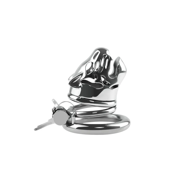 Lioness 2.1" Male Chastity Cage Cock Cage by Metal Pleasure Play