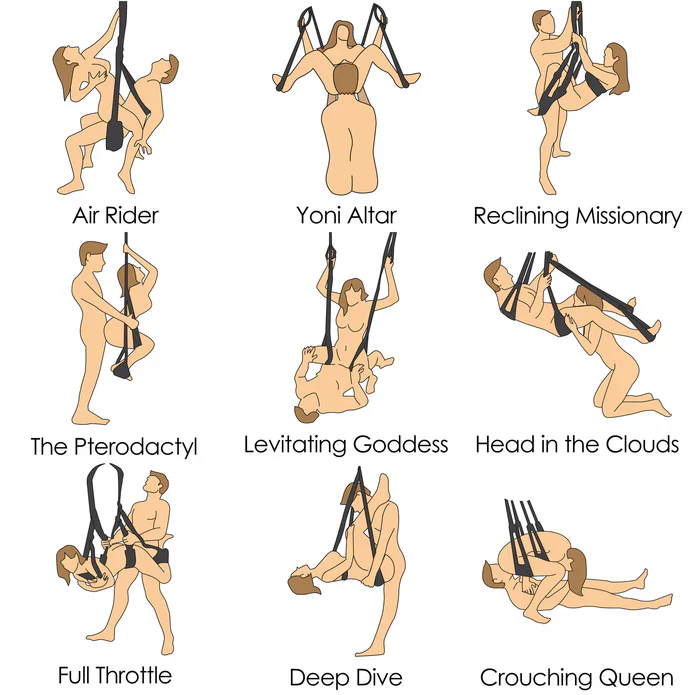 Trinity Padded Sex Swing with Torque Bar