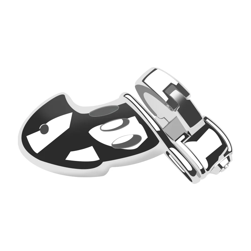 Silver Knight Adjustable Ring Metal Chastity Cage Cock Cage 2.95" by Metal Pleasure Play