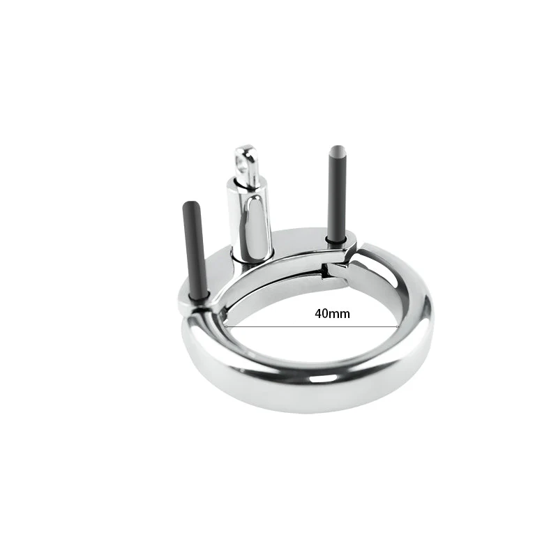 Pinned Down 3.3" Male Chastity Cage Cock Cage by Metal Pleasure Play