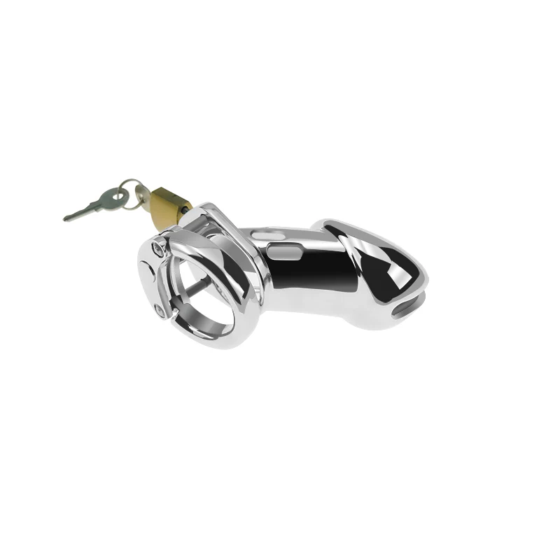 Pinned Down 3.3" Male Chastity Cage Cock Cage by Metal Pleasure Play