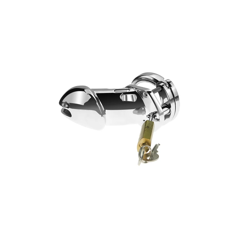 Pinned Down 3.3" Male Chastity Cage Cock Cage by Metal Pleasure Play