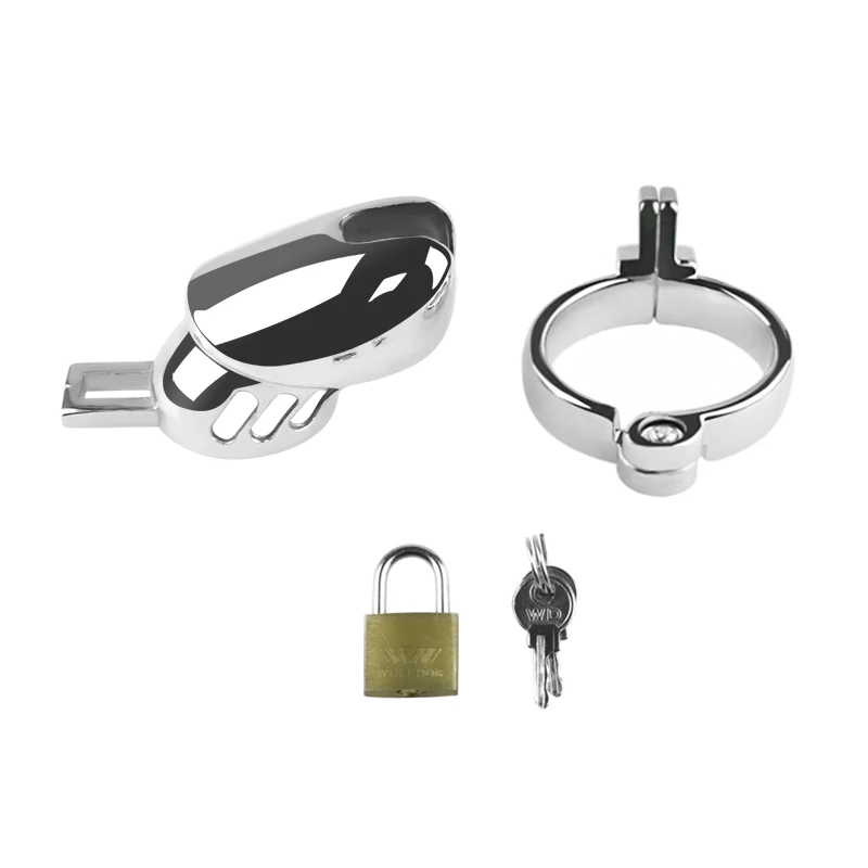 Silver Sallet 2.8" Chastity Cage Cock Cage by Metal Pleasure Play