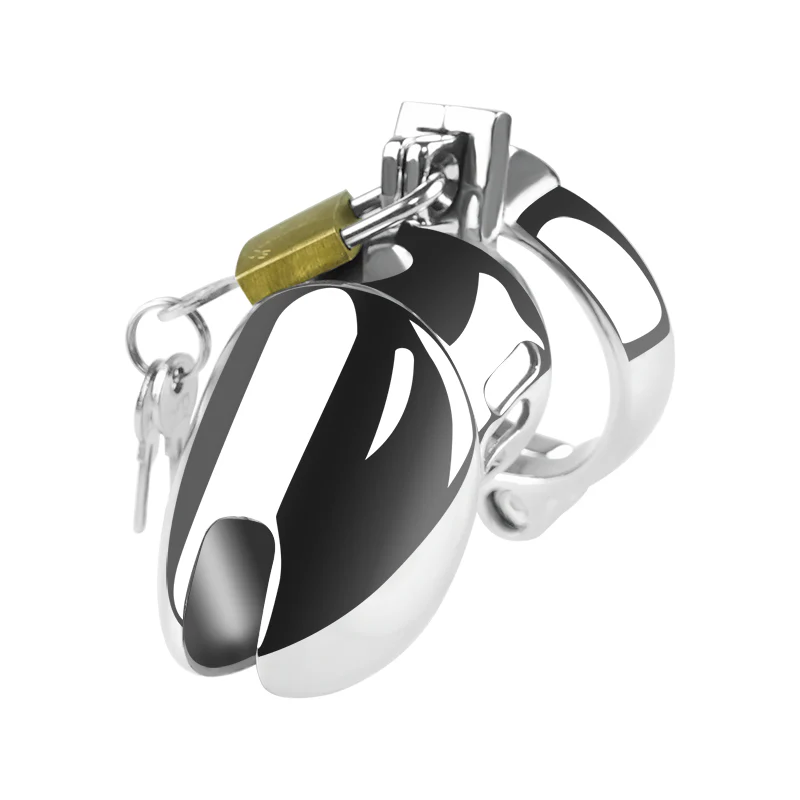 Silver Sallet 2.8" Chastity Cage Cock Cage by Metal Pleasure Play