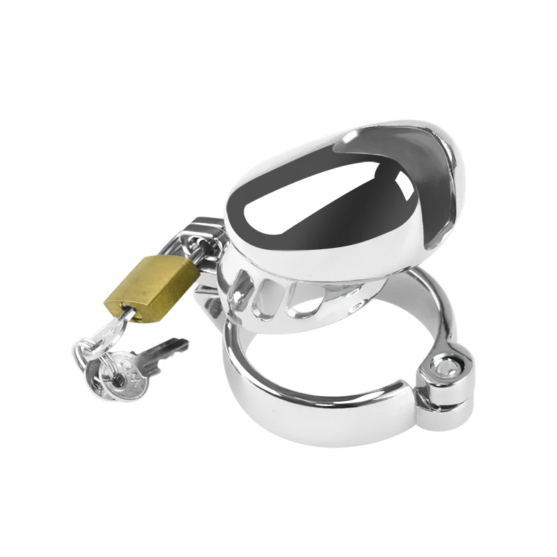 Silver Sallet 2.8" Chastity Cage Cock Cage by Metal Pleasure Play