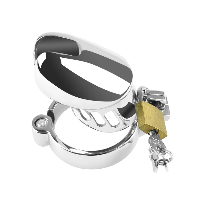 Silver Sallet 2.8" Chastity Cage Cock Cage by Metal Pleasure Play