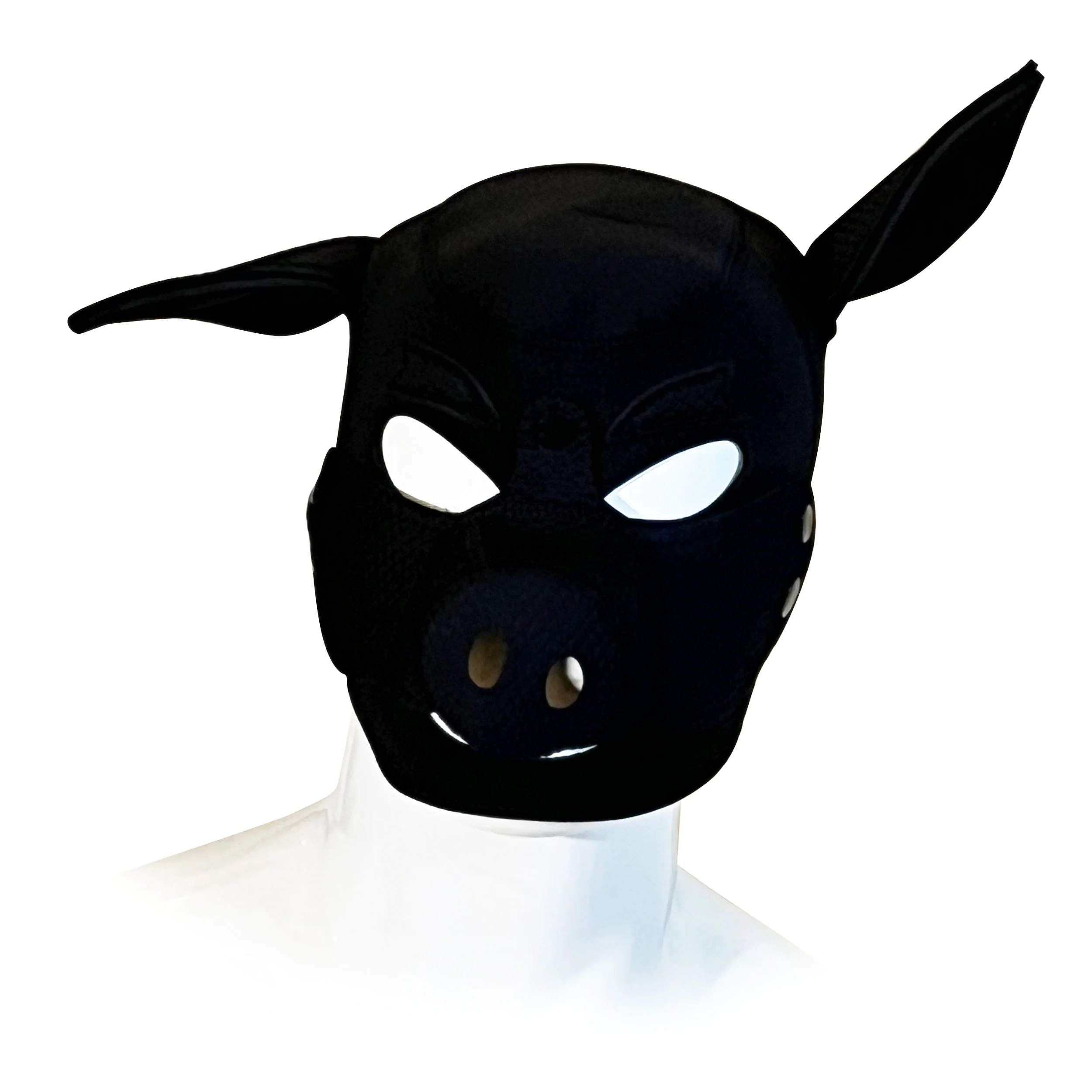 1377-black-pig-neoprene-confining-hood-by-fetish-pleasure-play-1.webp Black Pig Neoprene Confining Hood by Fetish Pleasure Play