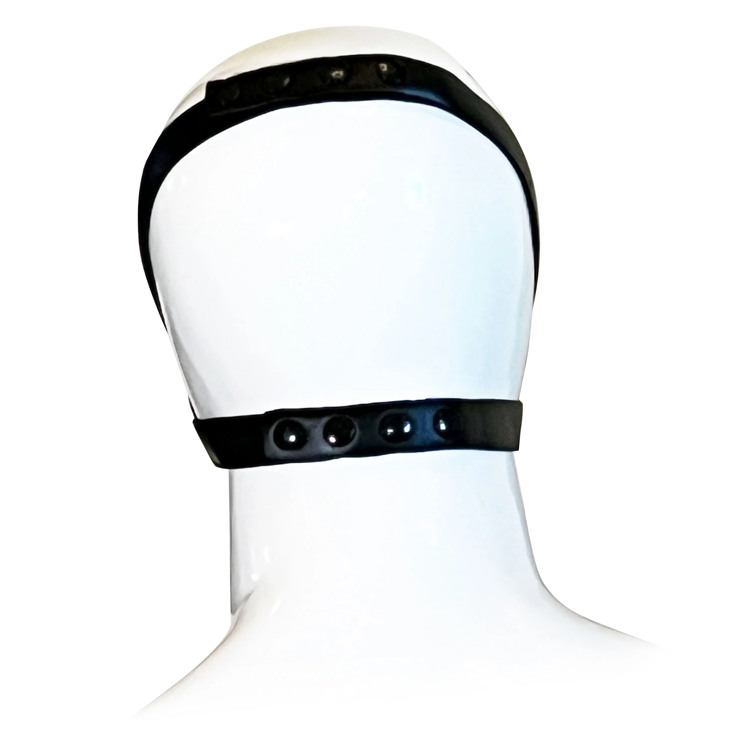 Dog Muzzle Head Harness by Fetish Pleasure Play in Red