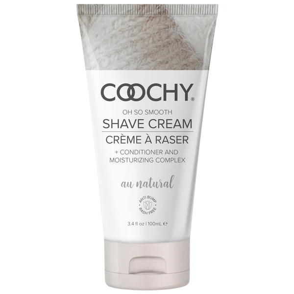 COOCHY Shave Cream Au Natural, 3.4oz