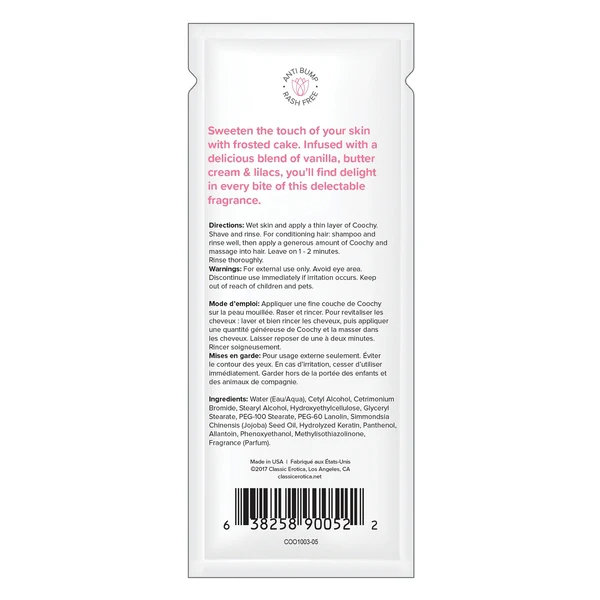 COOCHY Oh So Smooth Shave Cream Frosted Cake - .5 oz