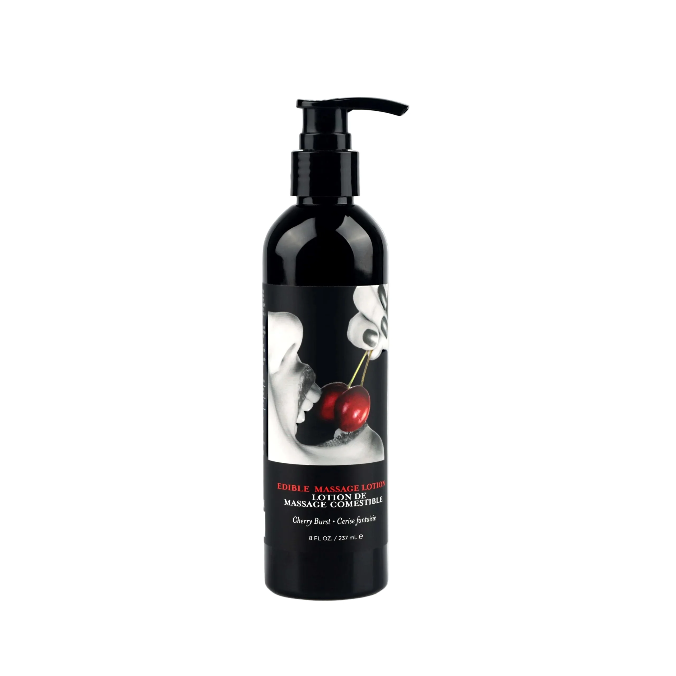 Earthly Body Edible Massage Lotion, Cherry Flavor, 8oz