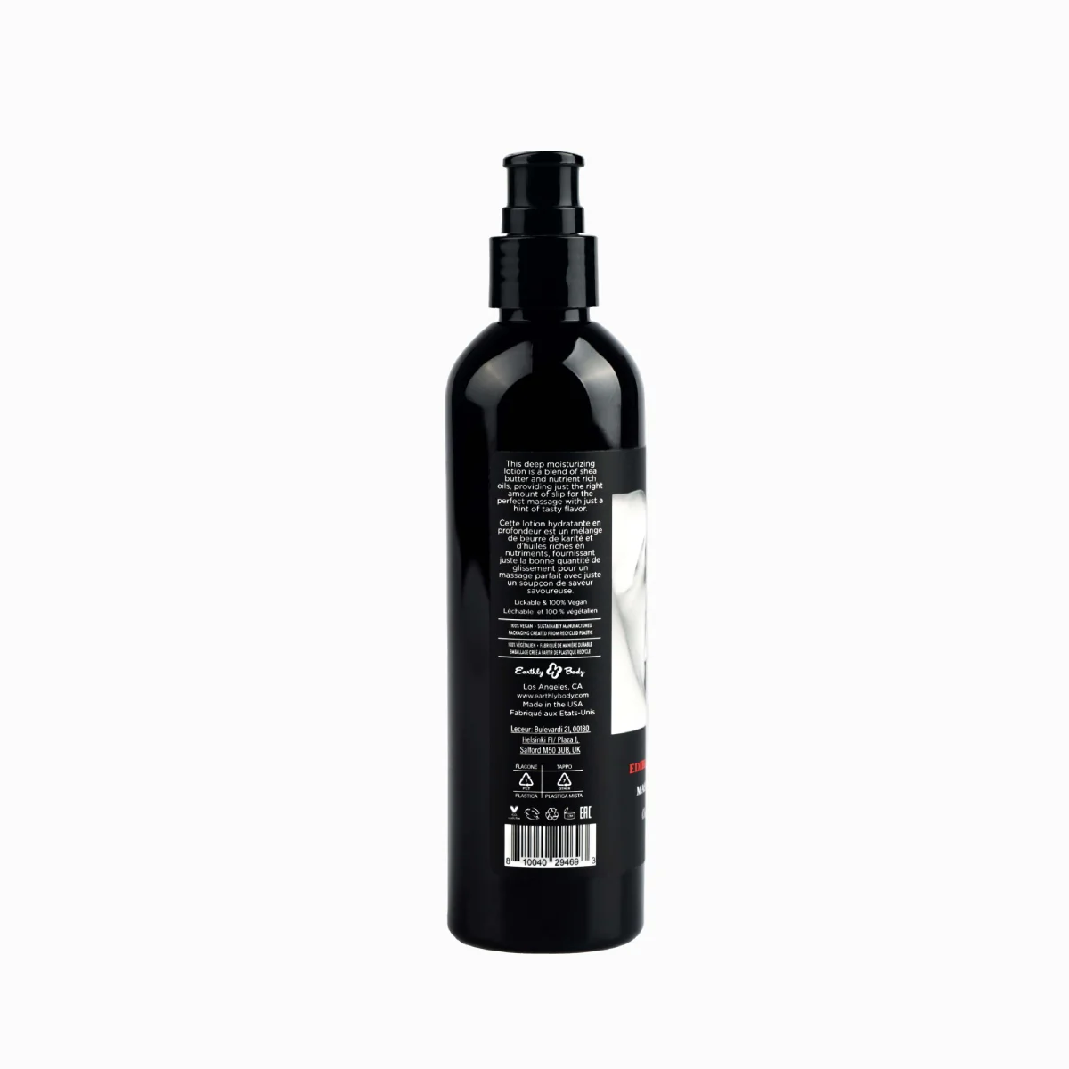 Earthly Body Edible Massage Lotion, Cherry Flavor, 8oz