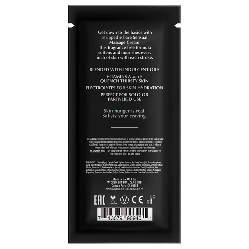 1470-stripped-bare-unscented-massage-cream-by-wicked-sensual-care-10ml-2.webp Stripped + Bare Unscented Massage Cream By Wicked Sensual Care, 10ml