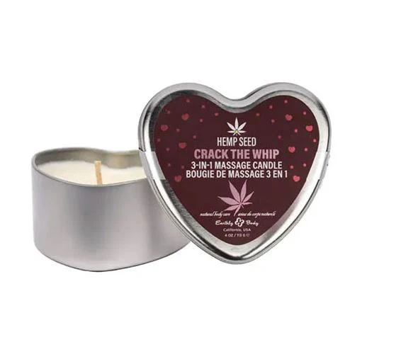 Earthly Body Crack The Whip Candle 3-In-1 Massage Candle - 4 oz