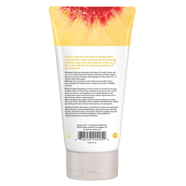 COOCHY Oh So Smooth Shave Cream Peachy Keen - 3.4 oz
