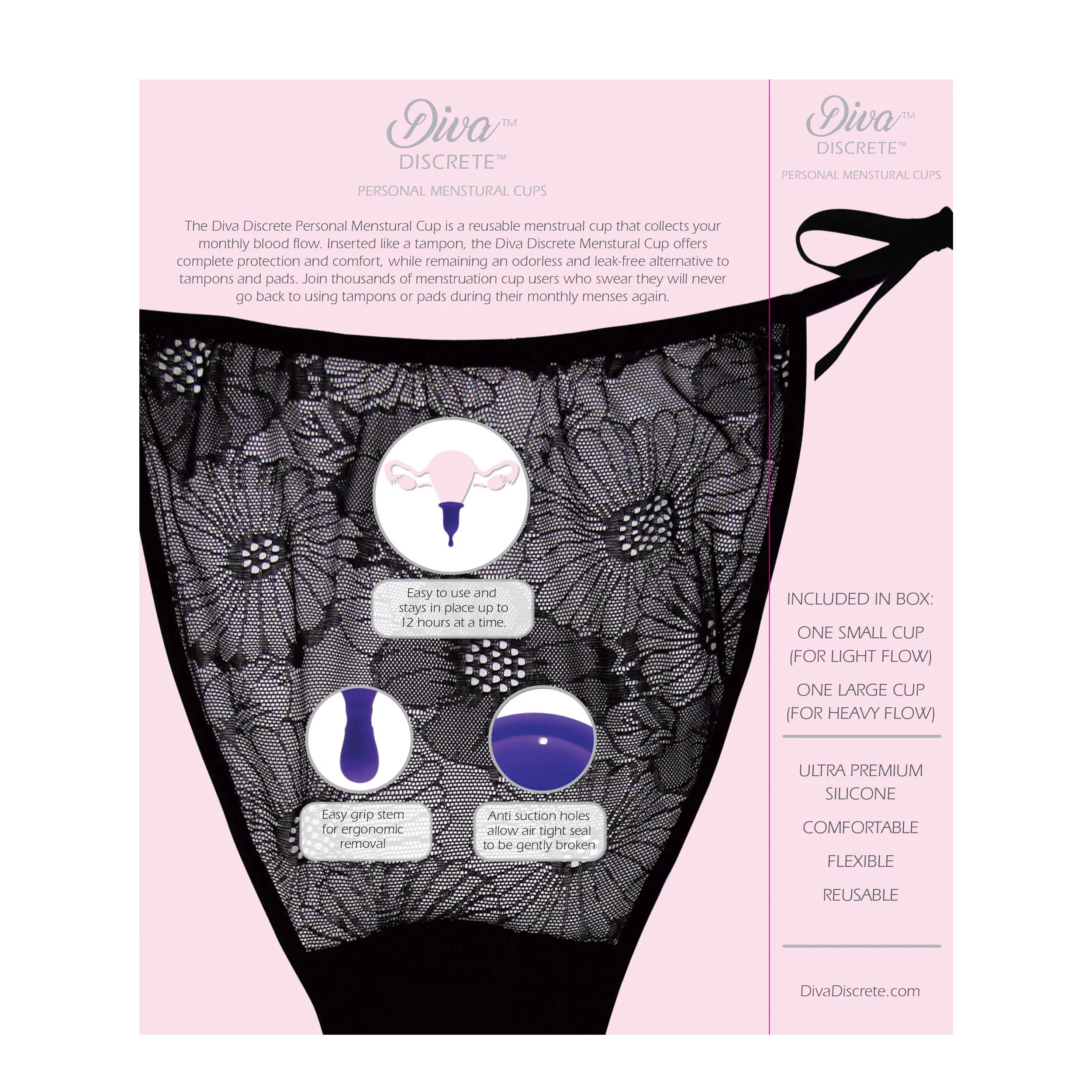 Diva Discrete Menstrual Cup Set