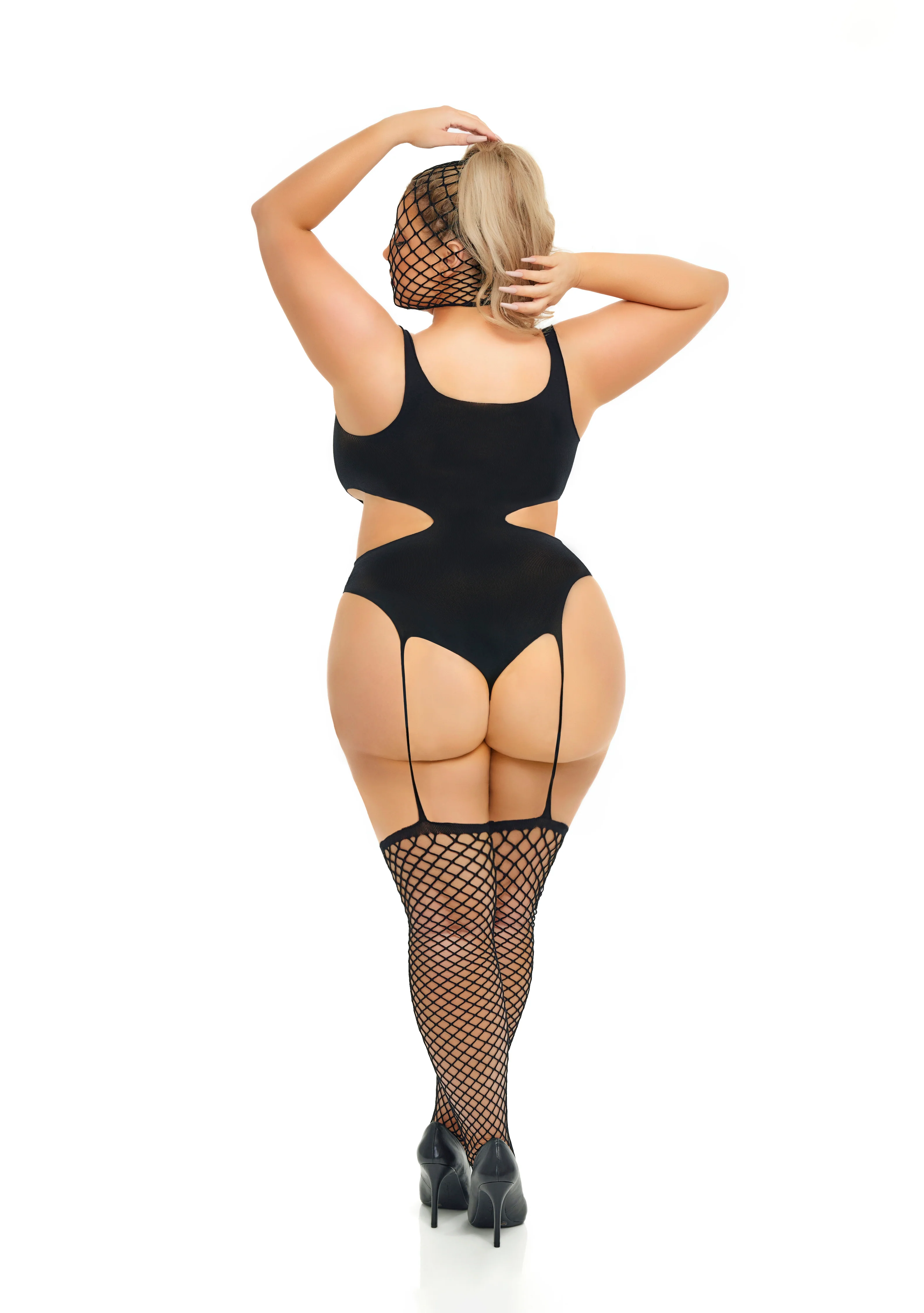 Sin City Bodystocking with Mask, Black, Queen O/S