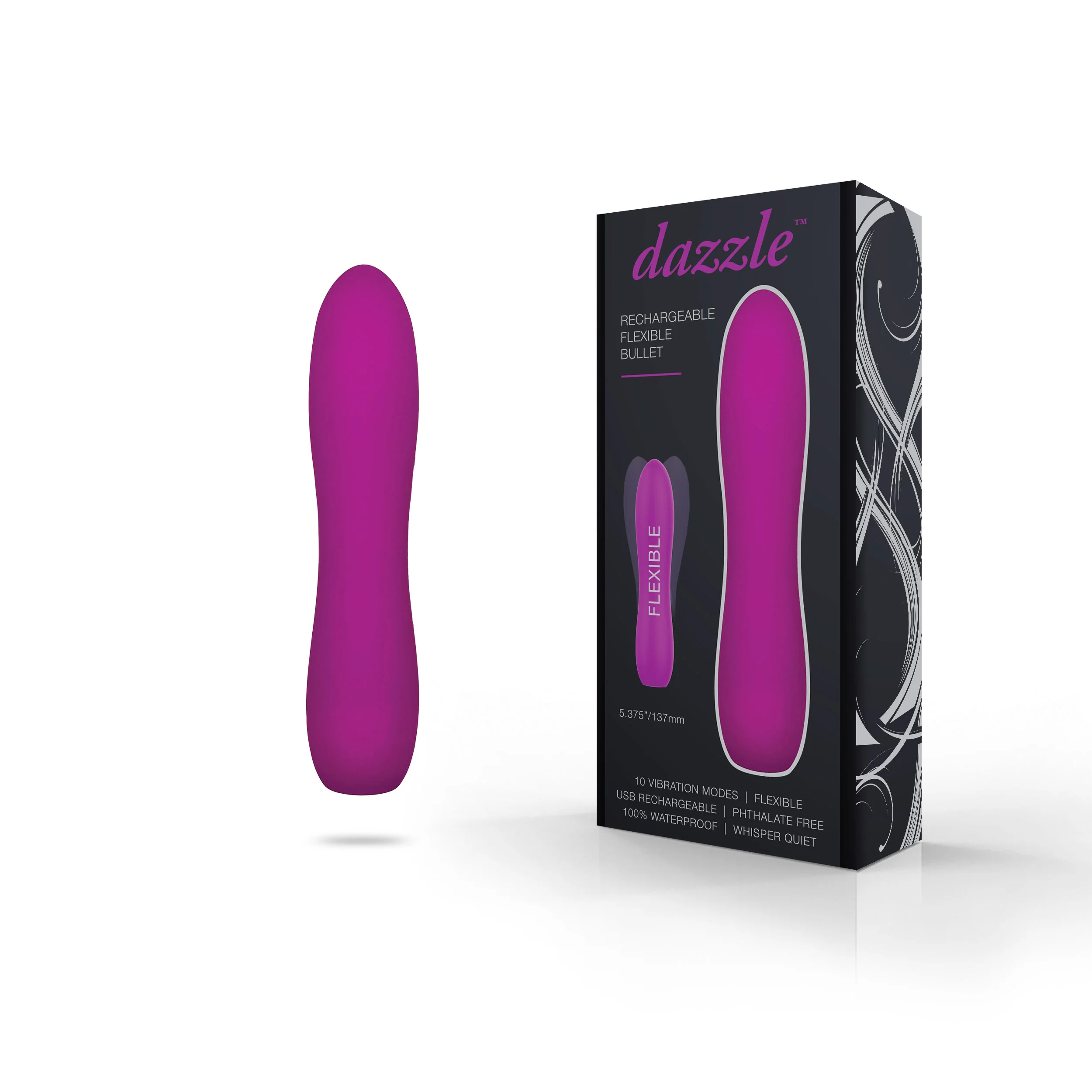1683-dazzle-rechargeable-flexible-bullet-vibrator-in-purple-1.webp Dazzle Rechargeable Flexible Bullet Vibrator in Purple