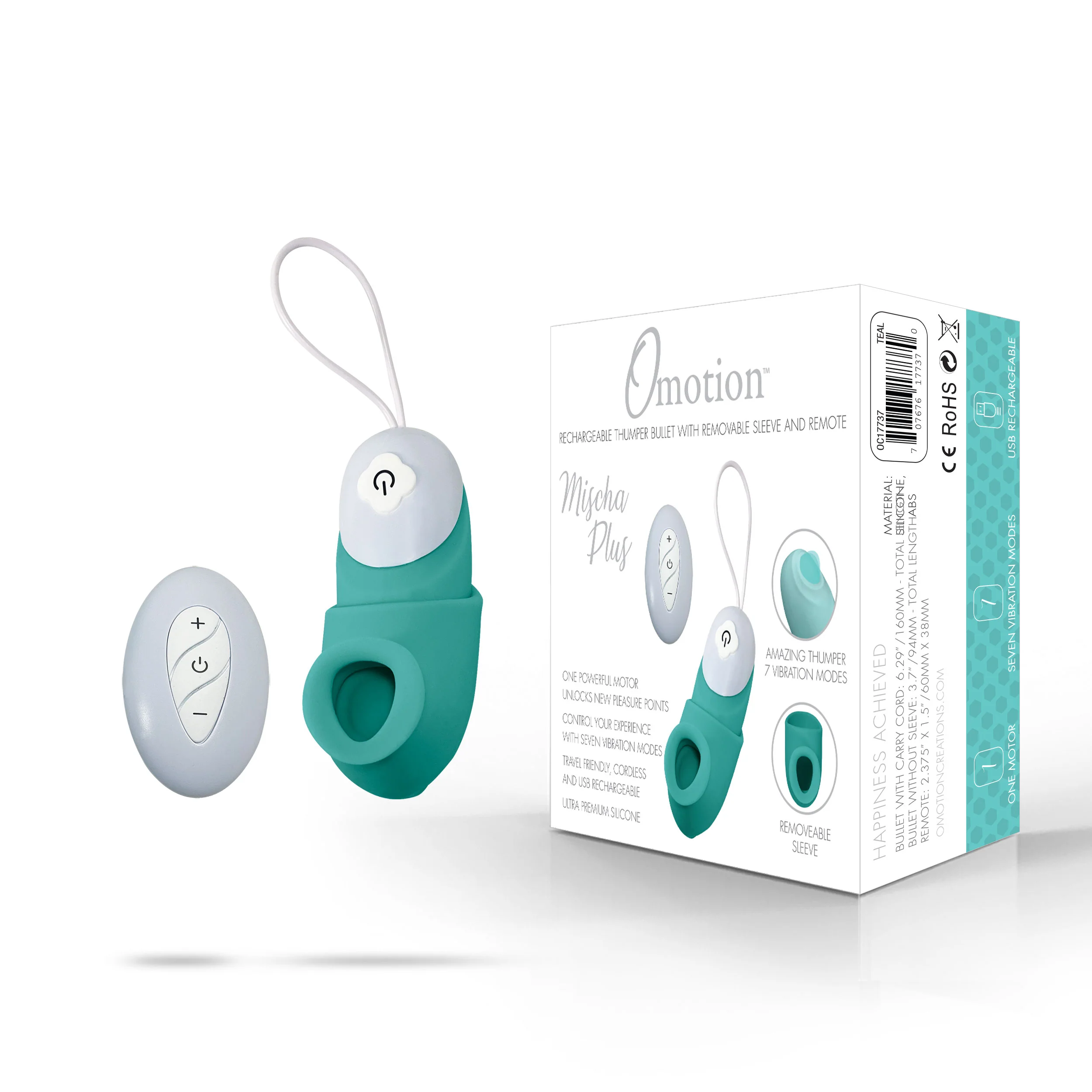 THE OMOTION MISCHA PLUS THUMPER BULLET VIBRATOR WITH REMOTE