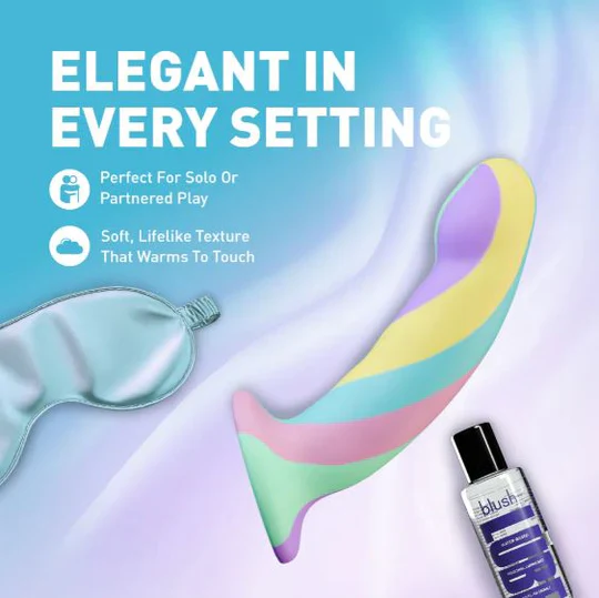 Avant Handcrafted Daydream Rainbow Dildo 5.75in