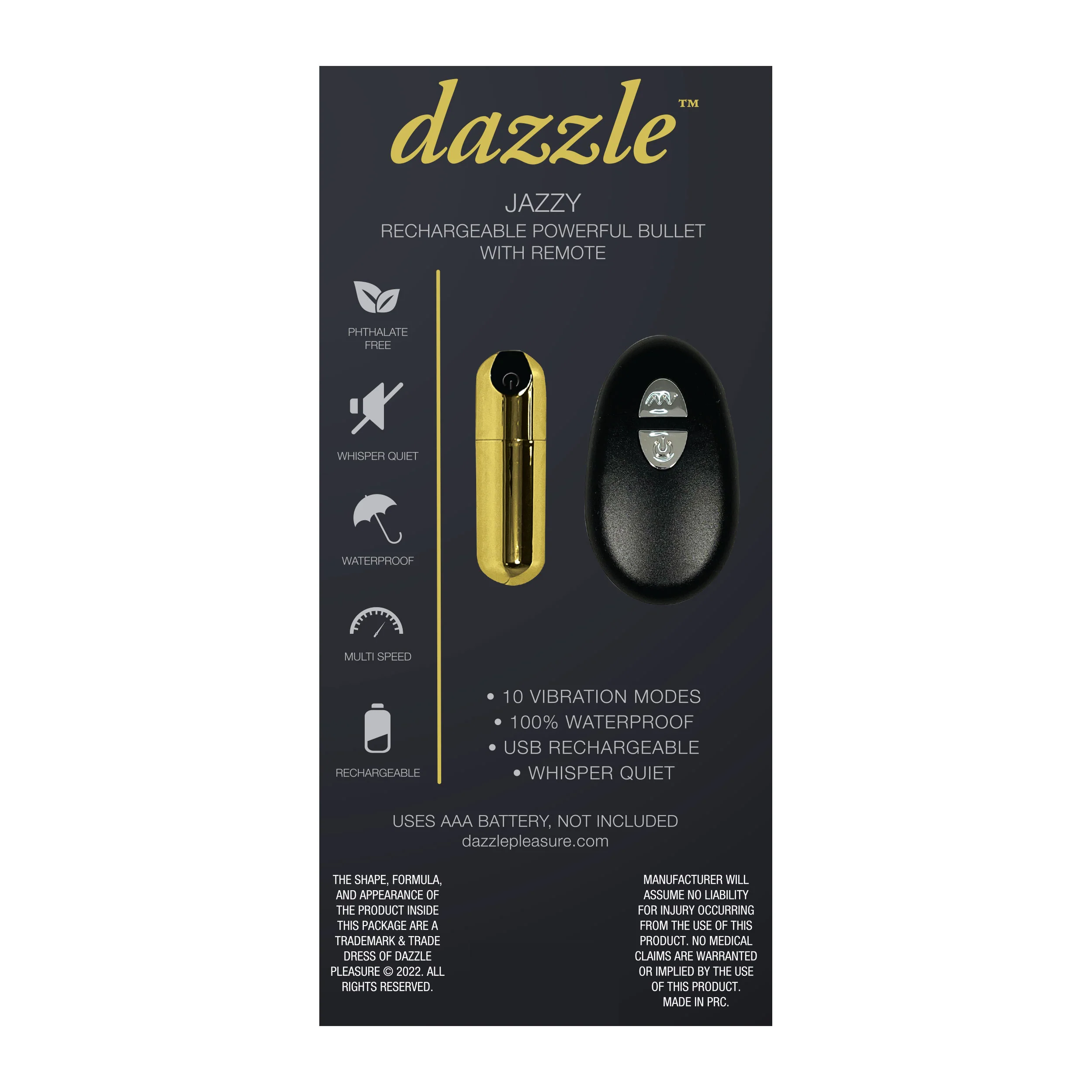 Dazzle Jazzy Gold Bullet