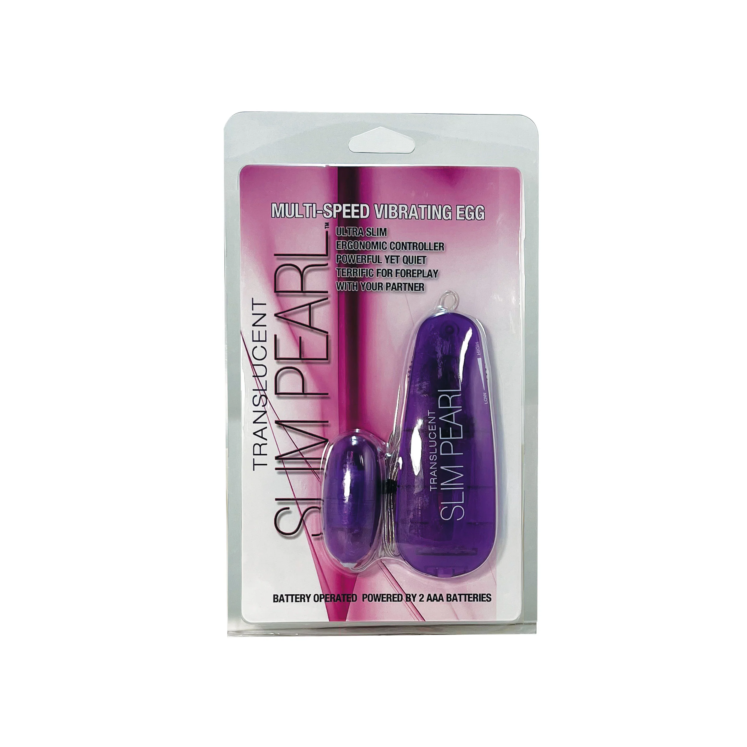 Translucent Slim Pearl Purple Egg Vibe