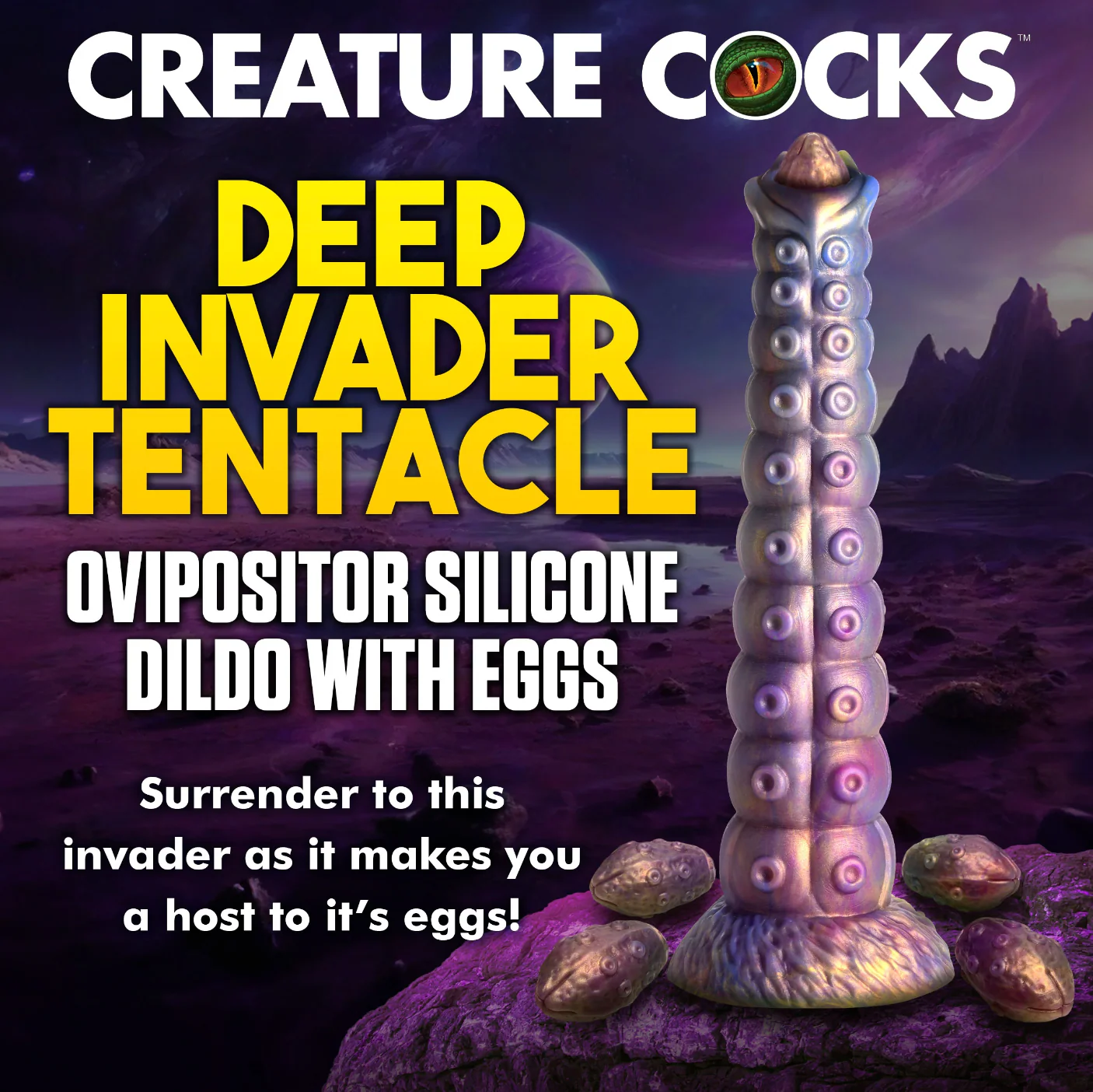 1748-the-deep-invader-tentacle-ovipositor-dildo-w-eggs-by-creature-cocks-5.webp THE DEEP INVADER TENTACLE OVIPOSITOR DILDO w/ EGGS BY CREATURE COCKS