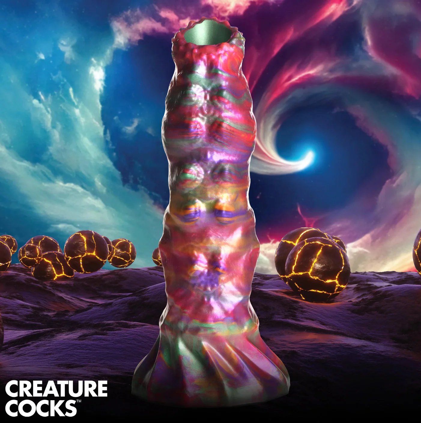 Alien Larva Ovipositor Dildo w/ Eggs by Creature Cocks