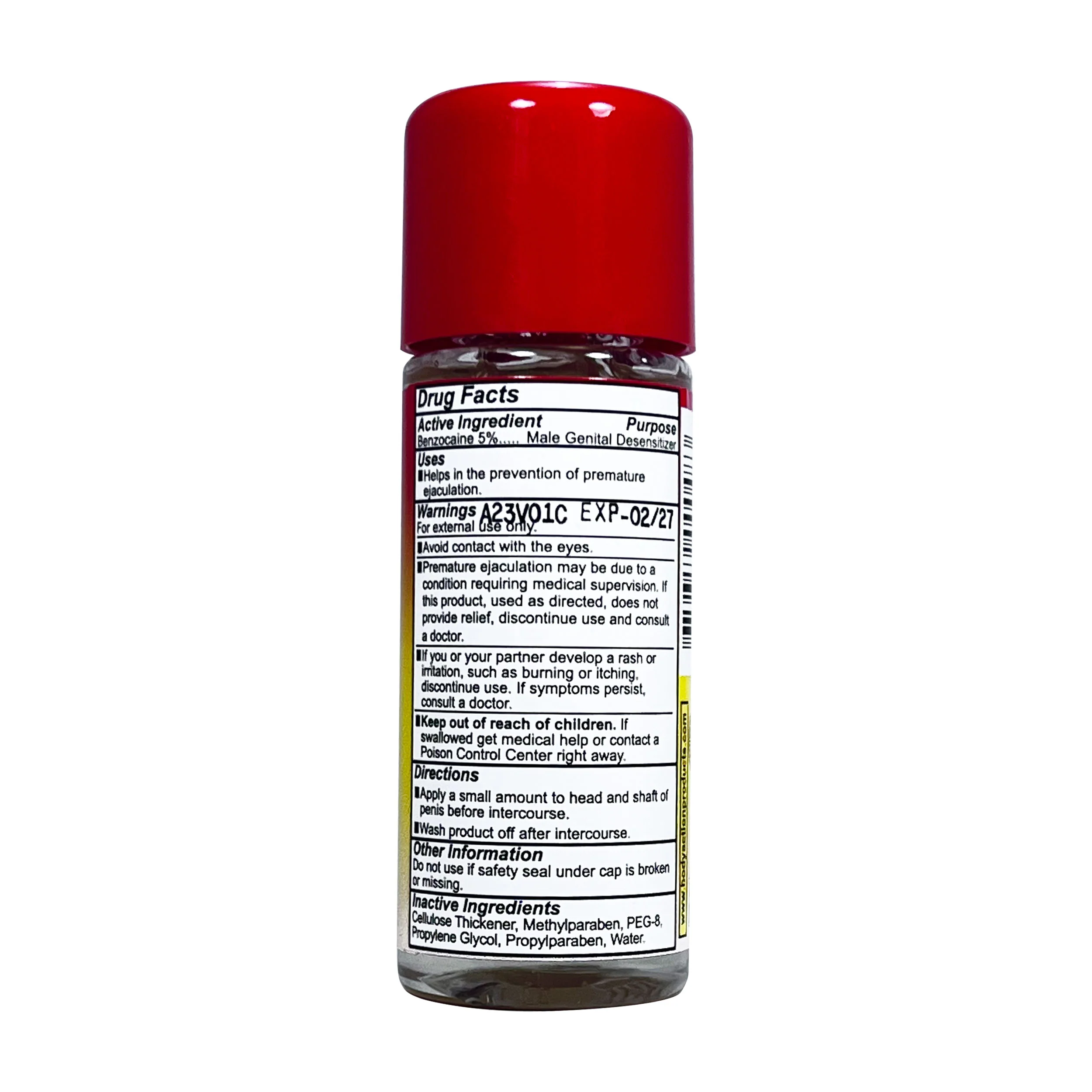 Stay Hard Climax Control Lubricating Gel 2oz
