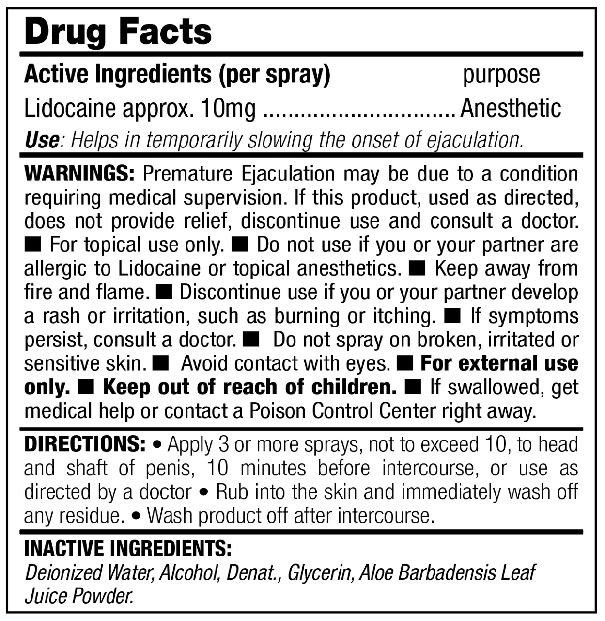 Swiss Navy - Endurance Spray 15ml