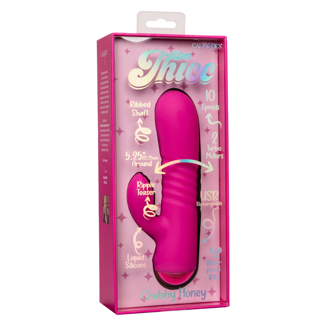Thicc Pink Chubby Honey Dual Motor Massager Vibrator