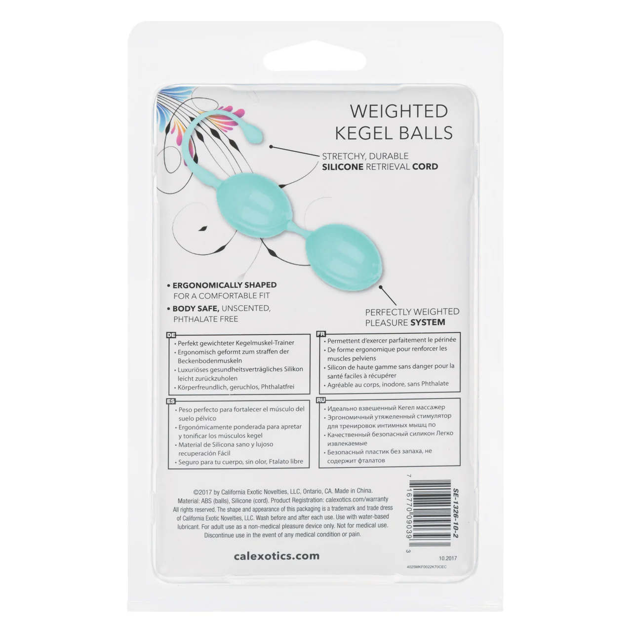 Weighted Teal Silicone Kegel Balls