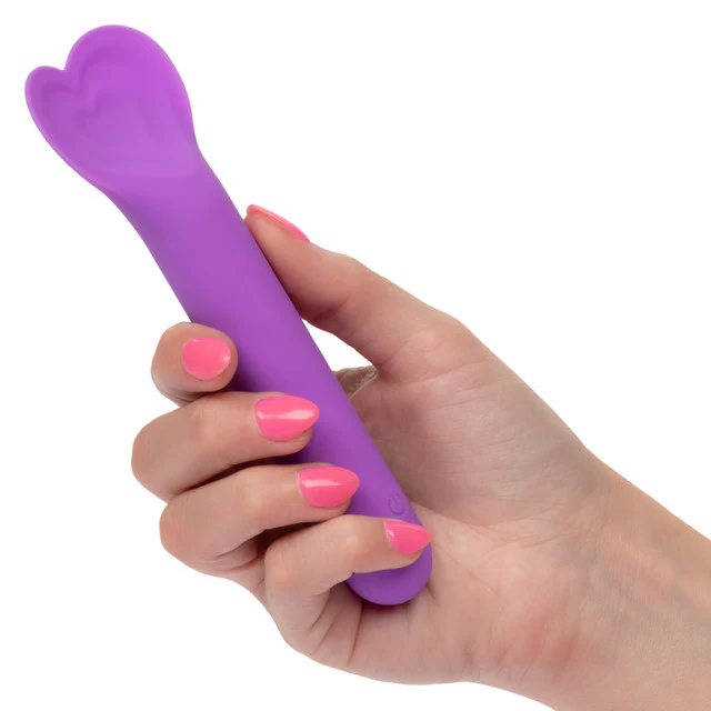 Bliss Liquid Silicone Lover Fluttering Vibrator in Purple