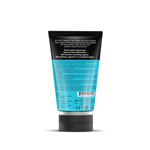 Wicked Jelle Plus Anal Lube - 4 oz